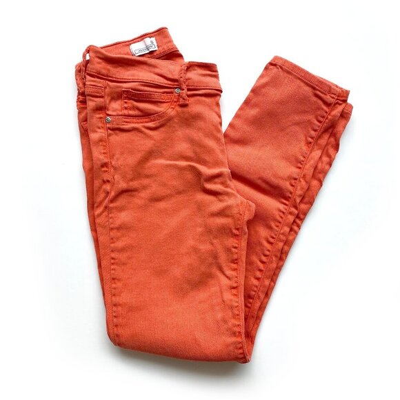 Gap Womens Stretchy Skinny Ankle Legging Jeans Size 6 Orange - Picture 1 of 13